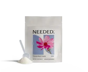 NEEDED. Prenatal Multi Powder - Vanilla - 30 servings for 1 Month Supply - Expertly Formulated Prebiotic & Probiotic for Prenatal Pregnancy Breastfeeding & Postpartum -  22 nutrients for Mood Balance & Immunity Boost