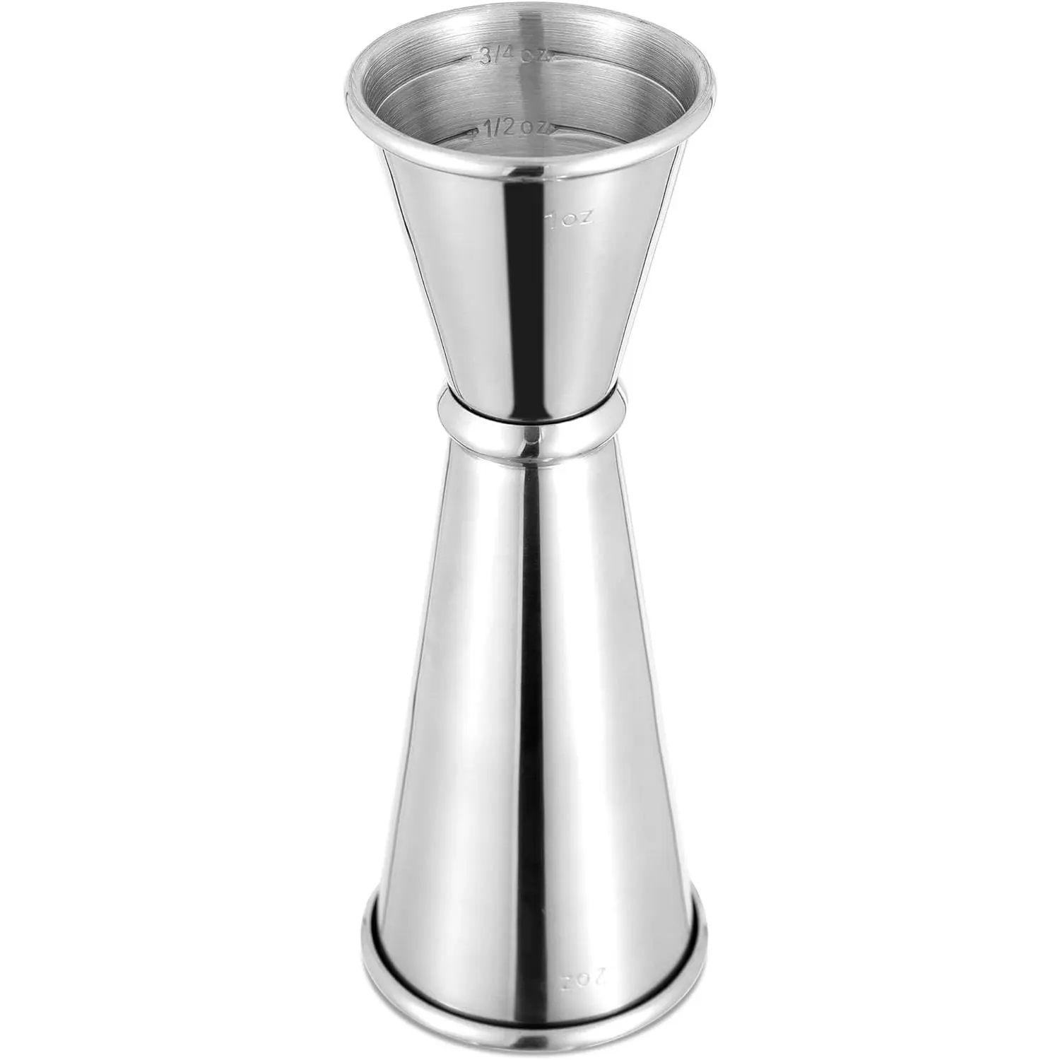 Bartending Stainless Steel  1oz/2oz Measuring Double Jigger (1 Pack)