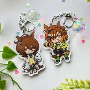 Umamusume Keychain Kawaii Acrylic Charms, Umamusume Cute Keyring Accessory, Fun Charm For Backpack Or Purse | High Quality and Customer Favorite Items