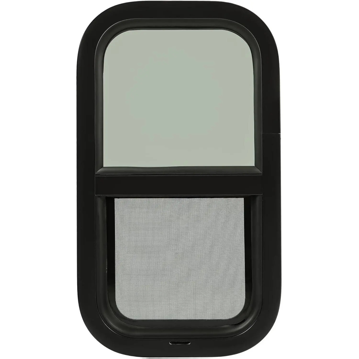 HECASA RV Window 12" W x 22" H Vertical Sliding Window RV Camper Trailer Window Replacement W/Trim Ring