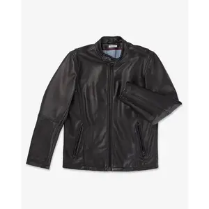 Cowhide - Cafe Racer Jacket - Vintage Black