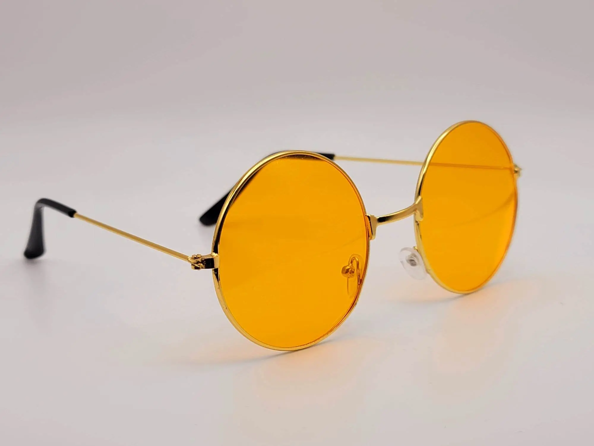 Steampunk Goggles Glasses Round Sunglasses Emo Retro Orange Color