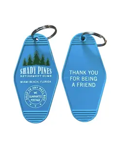 Graphic version/ Shady Pines Golden girls inspired keytag/keyfob