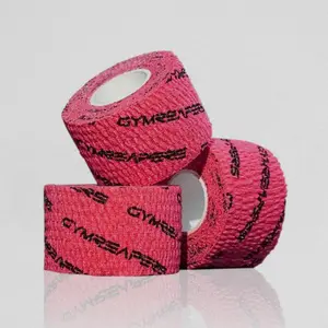 Red Adhesive Weightlifting Tape by Gymreapers - 3 Rolls per Pack, Perfect for WODs and Olympic Lifting