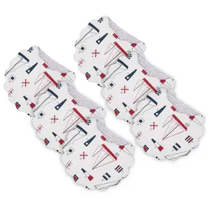 C&F Home Set of 6 Windward Port Round Placemats