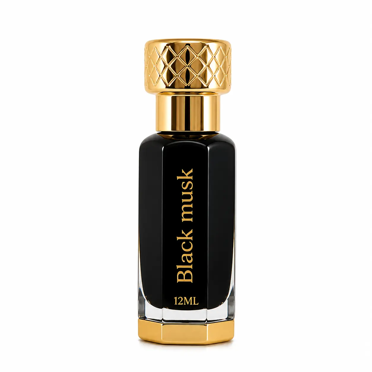 Black Musk Perfume Oil 12ML for Men & Women | Long Lasting Arabian Musk Fragrance | Sweet Floral Skin Scent, Seductive Signature Aroma | Alcohol-Free Concentrated Perfume with Dip Stick Applicator