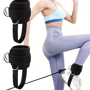 Leg Trainer Ankle Strap, 1 Pair Durable Trainer Ankle Strap, Ankle Cuffs for Gantry Frame Training Equipment, Fitness Equipment for Home Gym, Stretching Gear, Workout Band