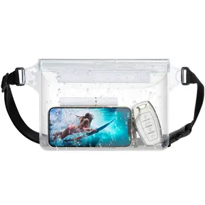 Waterproof Fanny Pack with Triple Seal Protection - Screen Touch Sensitive Phone Pouch, Waterproof Pouch Dry Bag for Beach Kayaking Boating Fishing