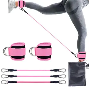Adjustable Ankle Resistance Bands - Thickened Ankle Straps for Glute Training, Leg and Hip Toning Workout, Portable for Home Use, Ideal Christmas Valentine's Mother's Day Gift, Stretching Gear