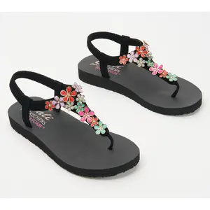 Skechers Meditation Embellished Thong Sandals - Glass Daisy