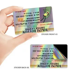 2 Colorful Credit Card Skin Stickers, Custom Fit Waterproof Scratch-Resistant Durable Decorative Protection, for Credit Cards Debit Cards Bus Cards