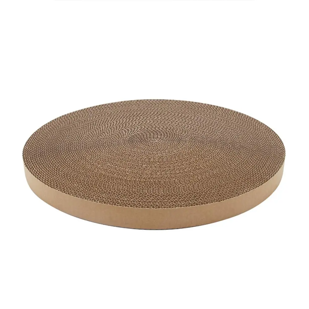 Garvee Durable Double-Sided Cat Scratching Board with Interchangeable High-Quality Cardboard, Round Design, 38 cm Diameter, 2.8 cm Height – Perfect Cat Furniture for Long-Lasting Use