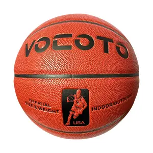 Vocoto PU Basketball 7-Number Standard Ball, Ideal for Games and Professional Training, Suitable for All Ages, Indoor and Outdoor Use