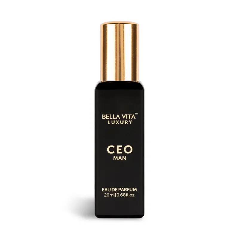BellaVita Luxury's CEO Man - 20 ml | Eau De Parfum | Lemon, Lavender, Tonka & Agarwood | Long Lasting Perfume for Men | Mini Perfume | 0.7 Fl.oz