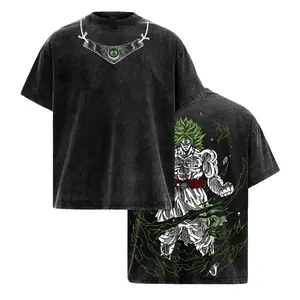 DBZ Shirt Broly Legendary Super Saiyan T-Shirt, Anime Berserker Power Transformation Graphic Tee, Vintage Washed Oversized Heavyweight Cotton Streetwear Shirt, Manga Warrior Rage Aesthetic Unisex Top Gift
