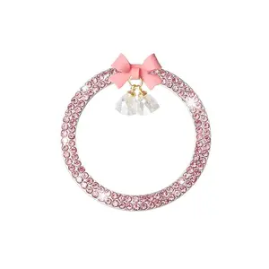 Rhinestone Decor Car One-button Start Button Decoration, Car Engine Start Stop Button Cover, Car Interior Decoration Accessories for Women