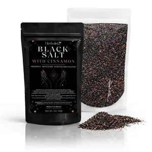 Yerbero Viral Cinnamon + Black Salt 2oz (56g) – Protection & Cleansing Ritual Salt – Wiccan, Brujeria