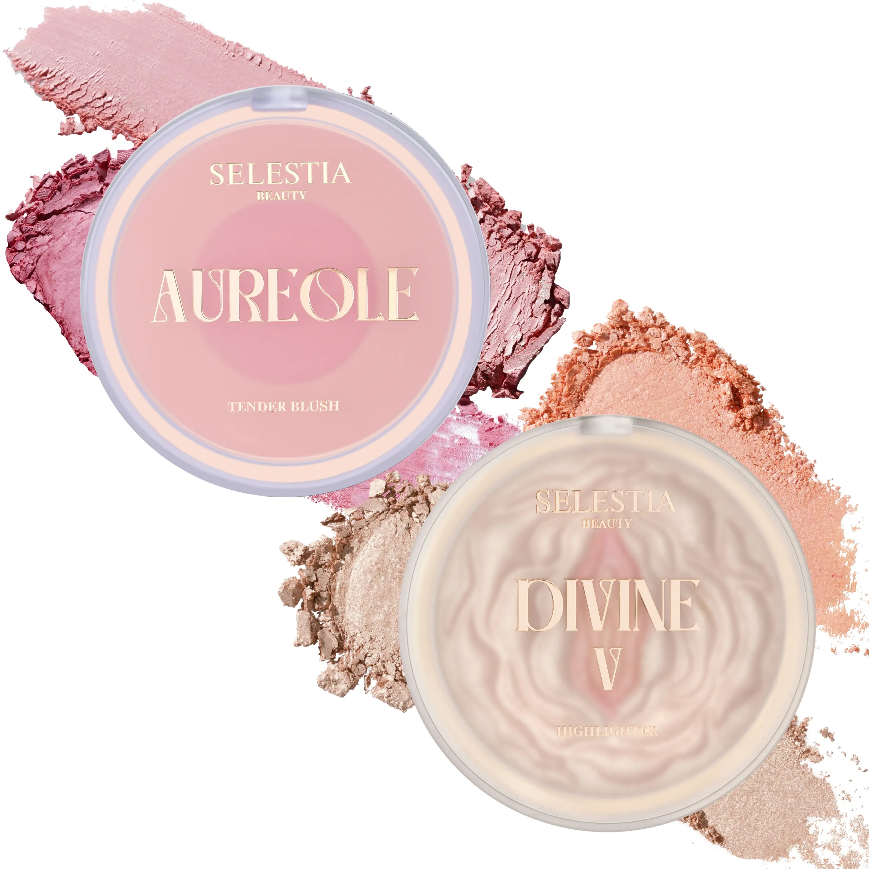 Exclusive TikTok Bundle Divine V Highlighter & Aureole Blush Duo Exclusive TikTok Bundle Divine V Highlighter & Aureole Blush Duo