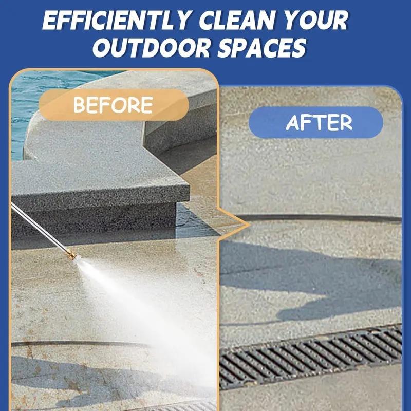 Jet Nozzle Power Washer for Garden Hose, Includes 2 High-Pressure Nozzles and Quick Connectors | Hydro Jet High Pressure Washer Tools for Car, Patio, Driveway & Outdoor Cleaning