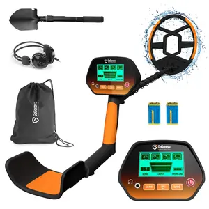 GoGonova Metal Detector for Adults & Kids, Waterproof Metal Detectors with High Accuracy Lightweight 8" Search Coil, All Metal & Disc Modes for Junior & Youth Gold Detector