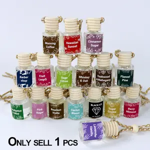 1 bottle, aromatherapy air freshener, hanging aromatherapy oil diffuser, refillable aroma diffusing bottle, suitable for home aromatherapy in living rooms, bedrooms, cars, and offices, with multiple fragrances to choose from.