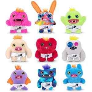 ZURU Fuggler Baby Fugg Series 3 3.5" Plush Toy (3 Pack) Random Assortment with Rare Butt-on Hole and Human-like Teeth Collectible