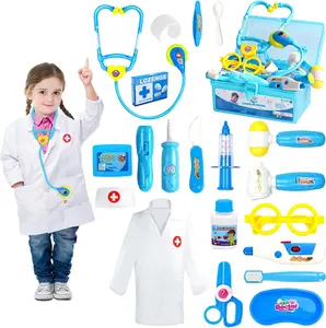 Doctor Kit for Toddlers 3-5 Dress Up Toys for 2 3 4 Year Old Girls Pretend Kids Doctor Play Set with Doctor Costume Toy Stethoscope for 2 3 4 5 6 Year Old Girls Boys Birthday Gifts