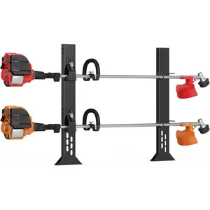 Trimmer Racks for Open  - Weedeater Rack Lockable Weed Eater Racks for Open Trailer Landscape  Holder Lawn Equipment Accessories with 2 Locks