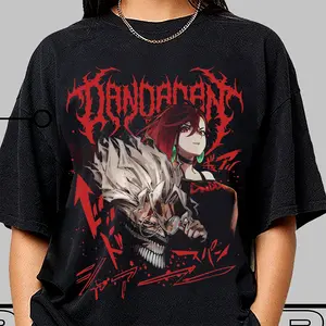 Dandadan Okarun Momo Chibi Anime Shirt Gildan Fleece Lined Heavy Cotton Unisex Sweatshirt Casual 100% Soft Breathable Cotton Simple Design Durable Stitching