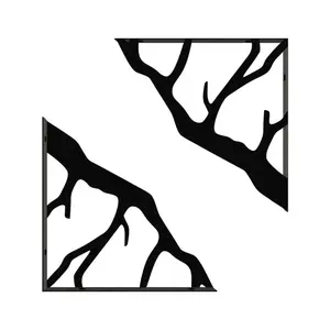 2pcs Tree Branch-Shaped Metal Shelf Bracket, L-Shaped Metal Support, Suitable for Decorative And Practical Shelving in Kitchens2pcs