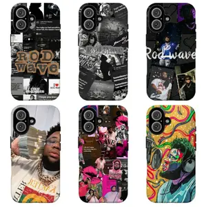 Rod Wave Collage Phone Case for iPhone 17/16/15/14/13/12/11 Pro Max Plus – Hip Hop Streetwear Aesthetic, Shockproof Protective Cover, Gift for Him & Her
