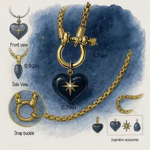 Aurora Horseshoe Healing Stone Pendant Collection - Elegant Crystal Necklace with Amethyst, Rose Quartz, Green Aventurine, Tiger's Eye, Carnelian, Lapis Lazuli for Everyday Wear or Gift. Tarnish Proof and Stainless Steel