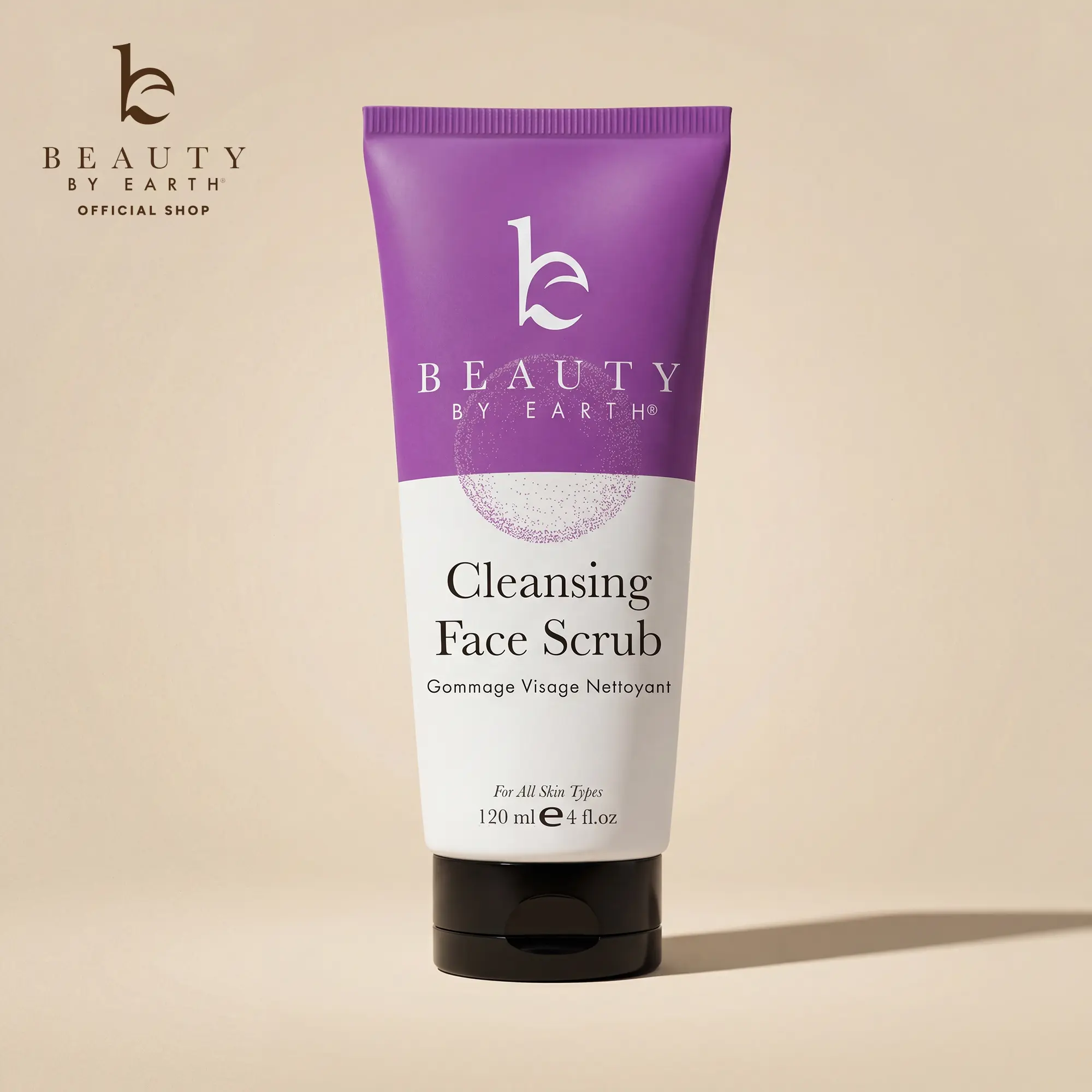 Beauty By Earth Facial Scrub - Superfruits & Calendula USA Made with Natural & Organic Ingredients, Hydrating Deep Cleansing Gentle Exfoliant Skincare
