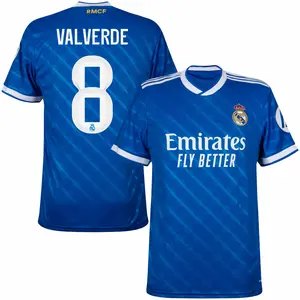Unisex Soccer Real Madrid Team Valverde 8 Champions League 2025/26 Home Stadium Jersey