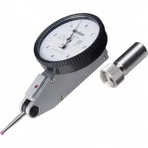 Mitutoyo Dial Test Indicators: 0.008 Min, 0-4-0, 0.0001" Accuracy, Horizontal White Dial 513-473-10E