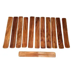 Plain wood incense burner