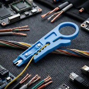 Multi-Function Cable Tool: Coax Crimper Stripper for RG59 RG6 RG7 RG11, Ethernet Cable CAT5 CAT6, Phone Line Repair Cutting Pliers