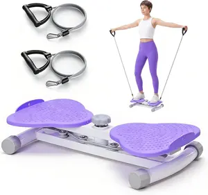 Waist Twister Exercise Board - Heavy-Duty Core Workout Equipment with Handles, Quiet Balance Trainer for Home Gym, 300 lbs Capacity, Assorted Colors