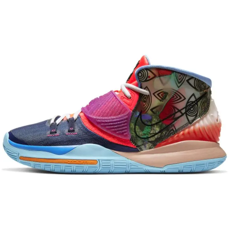 Nike Kyrie 6 Preheat Heal The World' Ep Cushioned Durable Mid Top Basketball Shoes Unisex CQ7634-403