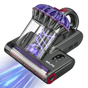 Belife M8 Mattress Vacuum Cleaner, Anti-allergen Dust Mite Bed Vacuum Cleaner with UV & Hot Air & High Heating, 550W 18Kpa Powerful Suction Double-Cup Handheld Vacuum for Bed, Couch, Sofa, Corded