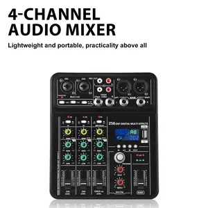 ️ Portable Audio Mixer | 48V Phantom Power & Bluetooth | Perfect for Live Streaming & Studio Recording