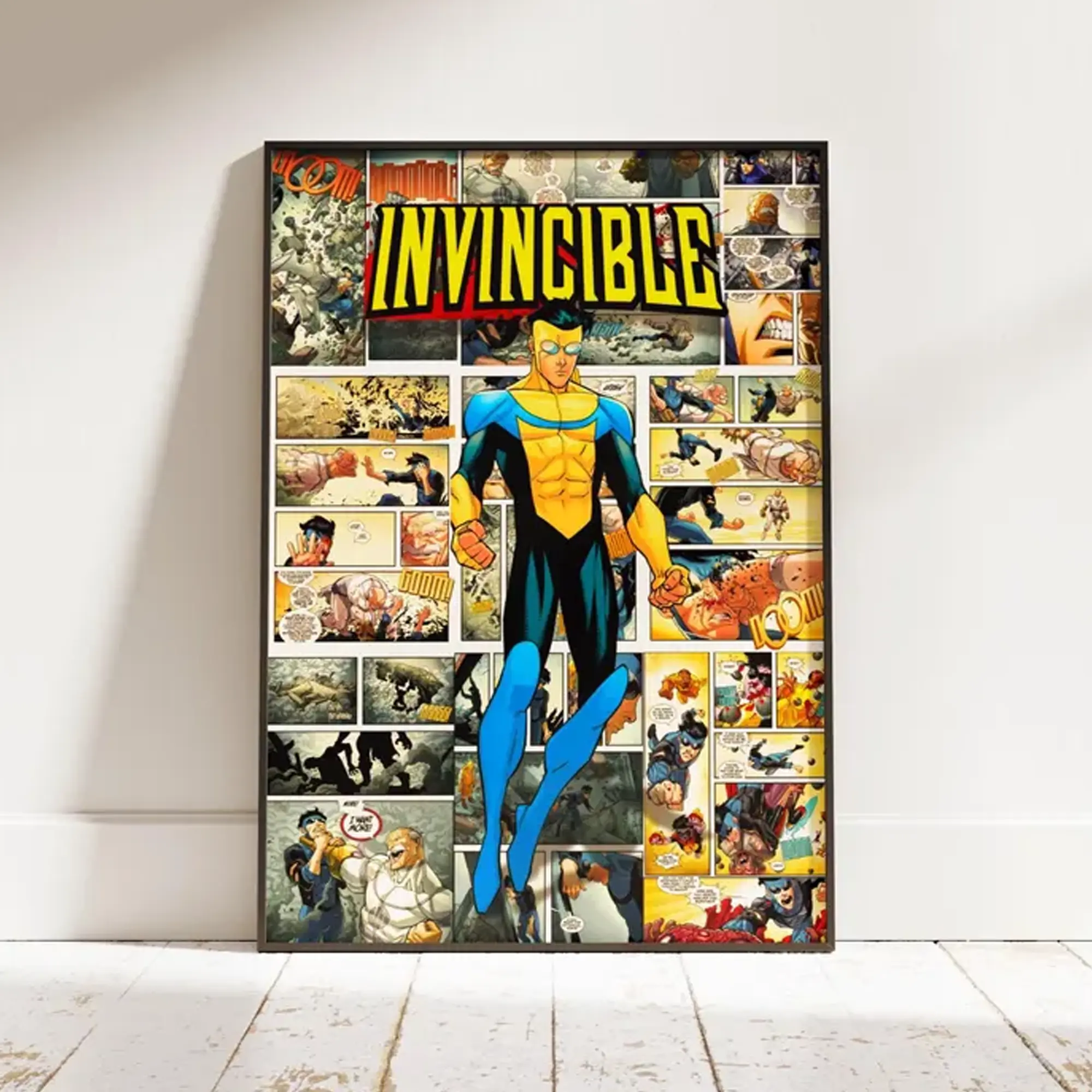 Invincible Poster, Superhero Wall Art, Comic Book Decor, Omni-Man Artwork, Anime Hero Print, Home Decor
