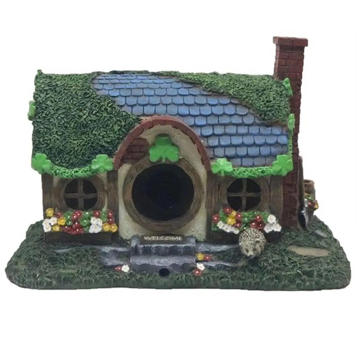 Santas Workshop  9.5 in. Resin Irish Cottage Bird House