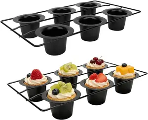 2 Pack 12-Cup Nonstick Popover Pans - Carbon Steel Round Bakeware Moulds for Muffins, Cupcakes, Cheesecakes, Quiches, Puddings, Perfect for Halloween & Christmas Baking