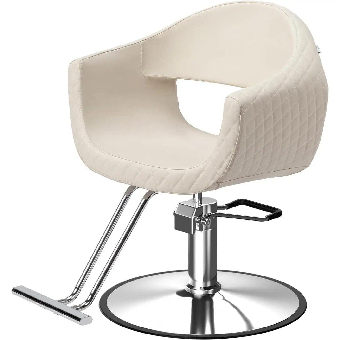 OmySalon Barber Chairs for Barbershop Styling Chair, Salon Chair for Hair Stylist, Heavy Duty Hydraulic Pump, 360°Swivel with Footrest, Hairdressing Home Beauty Spa Equipment