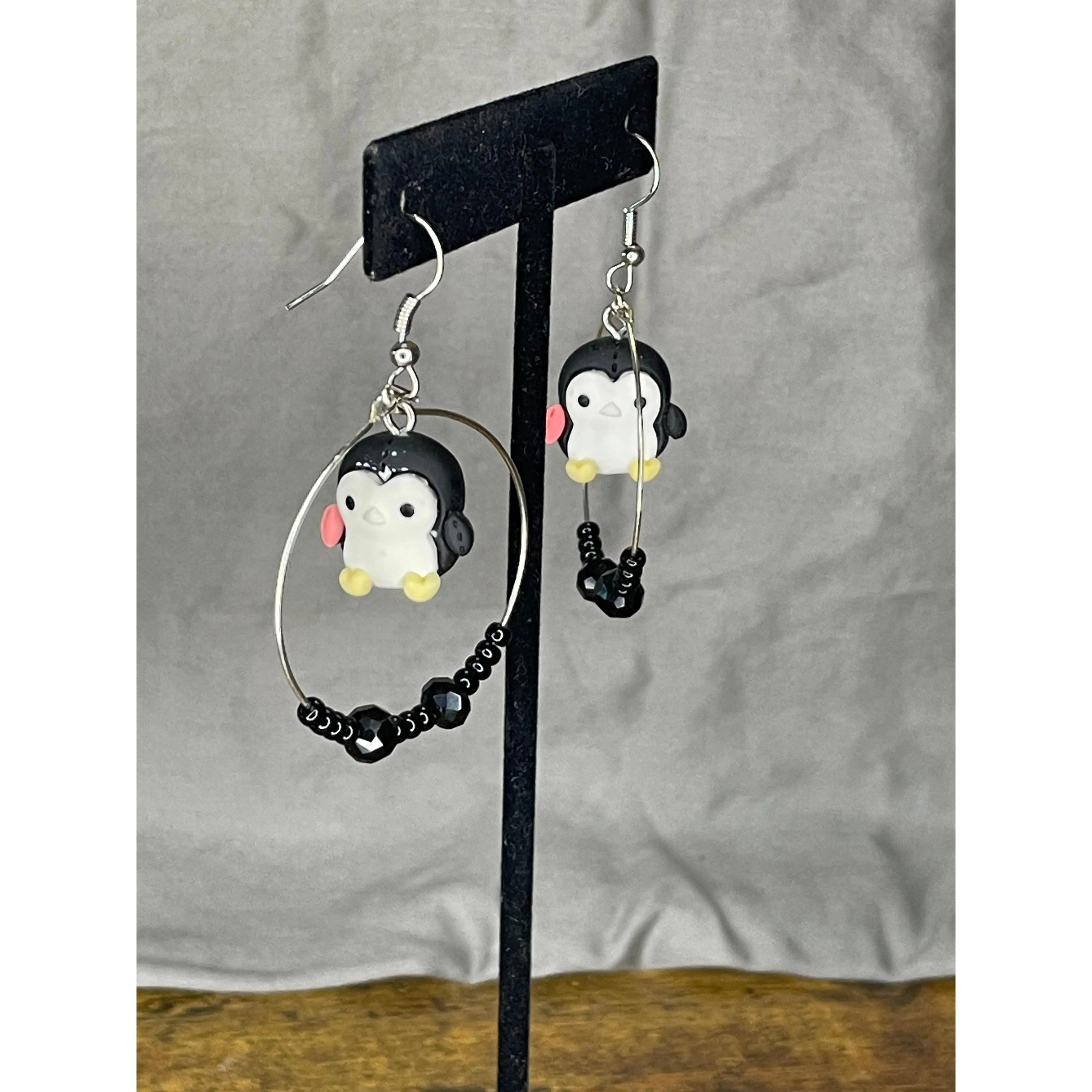 Penguin earrings