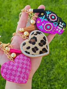 Fashion keychain with crystals