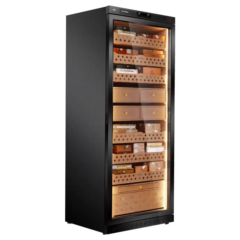 Climate Control Cabinet, Raching MON5800 Cabinet with Ammonia Removal, 580L Wood Frame Cabinet for Storing&Aging