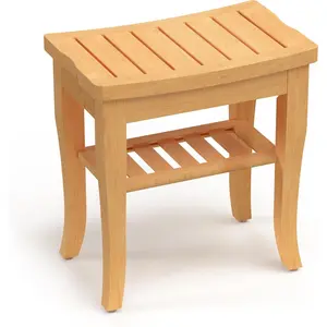 Shower Bench,  Small Shower Stool for Inside Shower , Bathroom Bench Seat with Storage Shelf for Adults  Seniors,  Chair for Indoor or Outdoor Use,