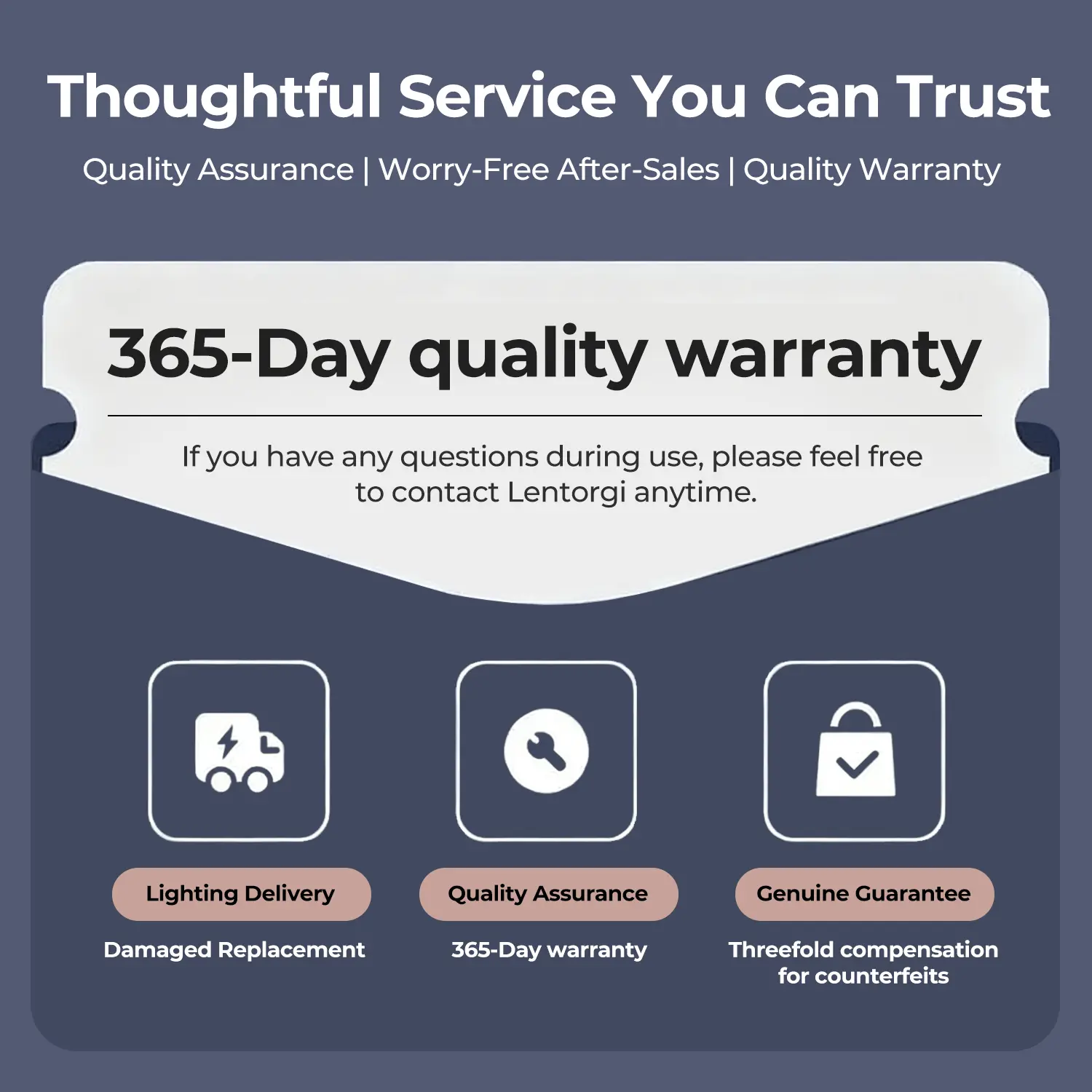 365-day warranty for worry-free quality and safety, fabric shaver